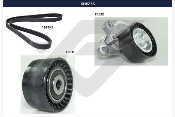 Hutchinson KHV 236 Drive belt kit KHV236: Buy near me in Poland at 2407.PL - Good price!