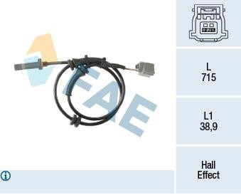 FAE 78468 Sensor, wheel speed 78468: Buy near me in Poland at 2407.PL - Good price!