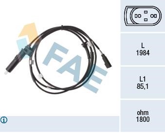 FAE 78475 Sensor, wheel speed 78475: Buy near me in Poland at 2407.PL - Good price!