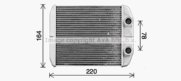 AVA RT6663 Heat Exchanger, interior heating RT6663: Buy near me in Poland at 2407.PL - Good price!