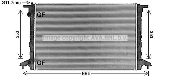AVA AI2440 Radiator, engine cooling AI2440: Buy near me in Poland at 2407.PL - Good price!
