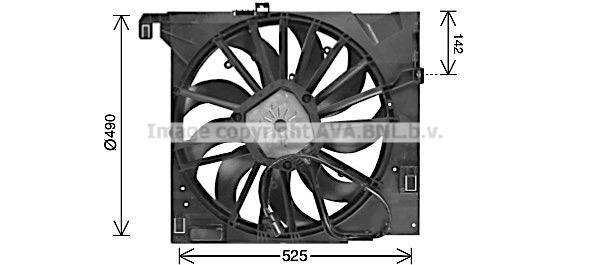 AVA JR7502 Fan, radiator JR7502: Buy near me in Poland at 2407.PL - Good price!