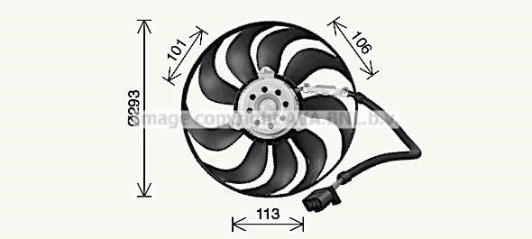 AVA VN7546 Fan, radiator VN7546: Buy near me in Poland at 2407.PL - Good price!