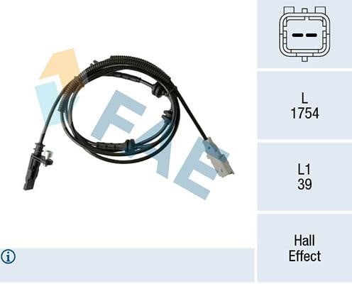 FAE 78517 Sensor, wheel speed 78517: Buy near me in Poland at 2407.PL - Good price!
