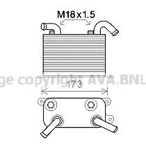 AVA VN3310 Oil Cooler, automatic transmission VN3310: Buy near me in Poland at 2407.PL - Good price!