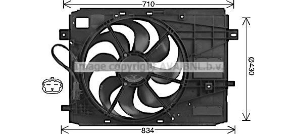 AVA PE7561 Fan, radiator PE7561: Buy near me at 2407.PL in Poland at an Affordable price!