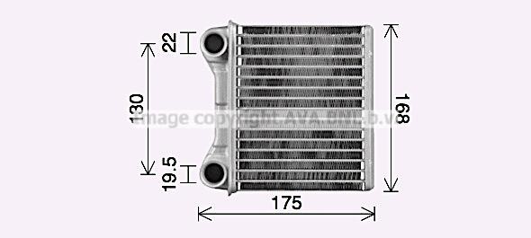 AVA MS6762 Теплообмінник, опалення салону MS6762: Приваблива ціна - Купити у Польщі на 2407.PL!