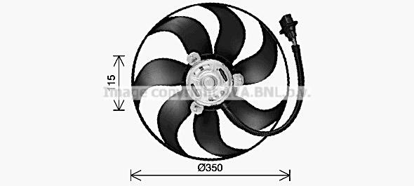 AVA VN7553 Fan, radiator VN7553: Buy near me in Poland at 2407.PL - Good price!