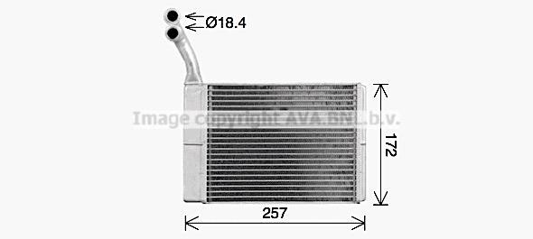 AVA CN6330 Heat Exchanger, interior heating CN6330: Buy near me in Poland at 2407.PL - Good price!