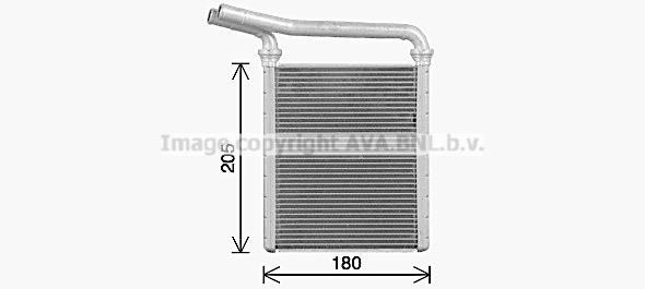 AVA TO6770 Heat Exchanger, interior heating TO6770: Buy near me at 2407.PL in Poland at an Affordable price!