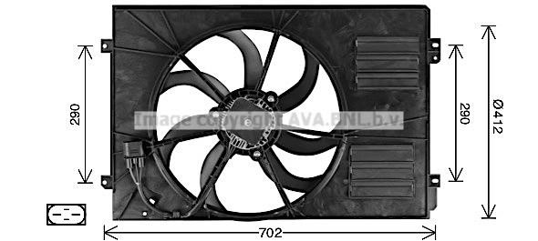 AVA AI7523 Fan, radiator AI7523: Buy near me in Poland at 2407.PL - Good price!