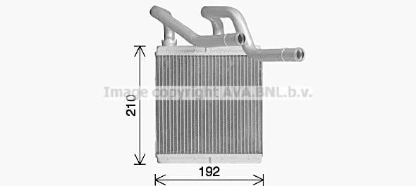 AVA DN6466 Heat Exchanger, interior heating DN6466: Buy near me in Poland at 2407.PL - Good price!