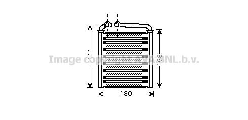 AVA VN6256 Heat Exchanger, interior heating VN6256: Buy near me in Poland at 2407.PL - Good price!