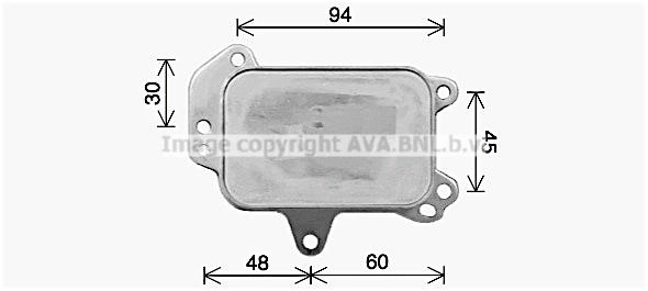 AVA PE3424 Oil Cooler, engine oil PE3424: Buy near me at 2407.PL in Poland at an Affordable price!