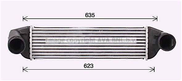AVA BW4581 Intercooler, charger BW4581: Buy near me in Poland at 2407.PL - Good price!