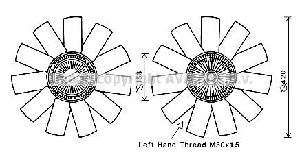 AVA MSF655 Fan, radiator MSF655: Buy near me in Poland at 2407.PL - Good price!