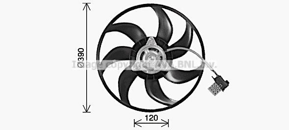 AVA OL7714 Fan, radiator OL7714: Buy near me in Poland at 2407.PL - Good price!