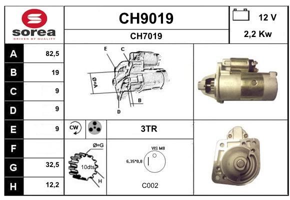 SNRA CH9019 Starter CH9019: Buy near me in Poland at 2407.PL - Good price!