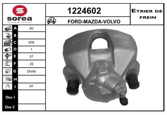 SNRA 1224602 Brake caliper 1224602: Buy near me in Poland at 2407.PL - Good price!