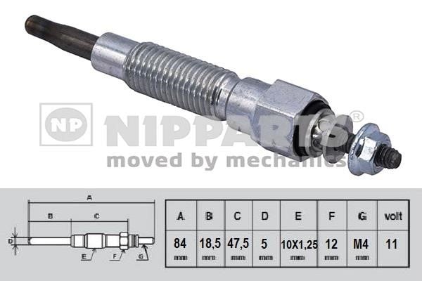 Nipparts N5715024 Glow plug N5715024: Buy near me at 2407.PL in Poland at an Affordable price!