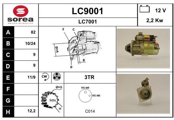 SNRA LC9001 Starter LC9001: Buy near me in Poland at 2407.PL - Good price!