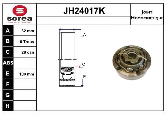 SNRA JH24017K CV joint JH24017K: Buy near me in Poland at 2407.PL - Good price!