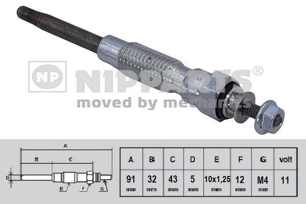 Nipparts N5712029 Glow plug N5712029: Buy near me in Poland at 2407.PL - Good price!
