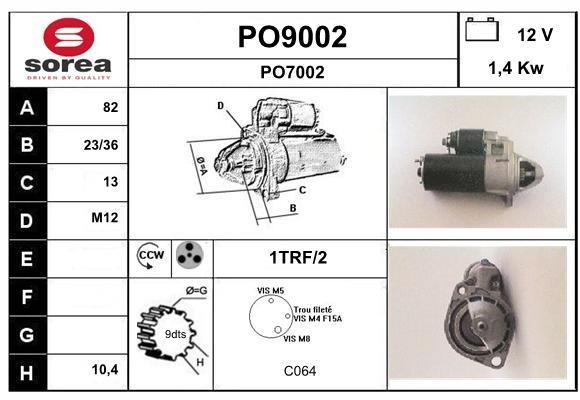 SNRA PO9002 Starter PO9002: Buy near me at 2407.PL in Poland at an Affordable price!