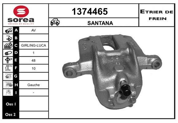 SNRA 1374465 Brake caliper 1374465: Buy near me in Poland at 2407.PL - Good price!