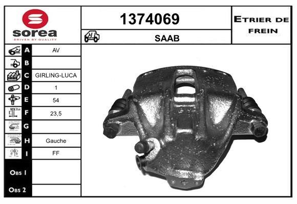 SNRA 1374069 Brake caliper 1374069: Buy near me in Poland at 2407.PL - Good price!