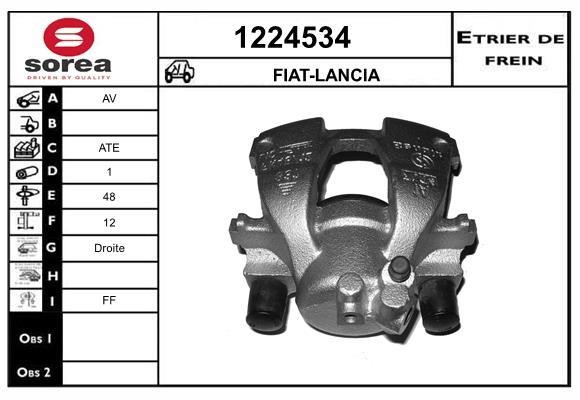 SNRA 1224534 Brake caliper 1224534: Buy near me in Poland at 2407.PL - Good price!
