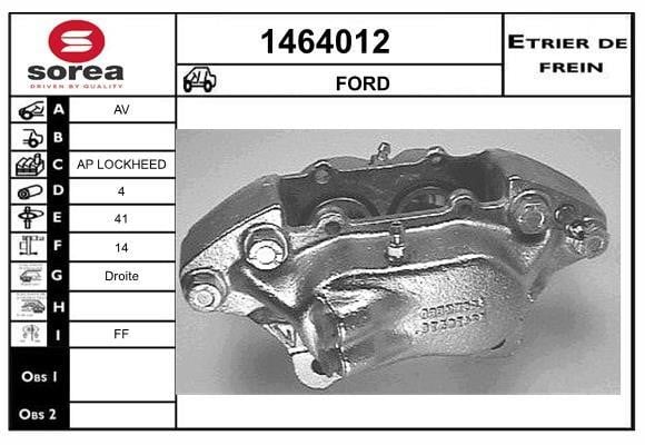 SNRA 1464012 Brake caliper 1464012: Buy near me at 2407.PL in Poland at an Affordable price!