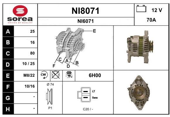 SNRA NI8071 Generator NI8071: Kaufen Sie zu einem guten Preis in Polen bei 2407.PL!
