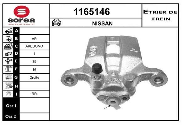 SNRA 1165146 Brake caliper 1165146: Buy near me in Poland at 2407.PL - Good price!