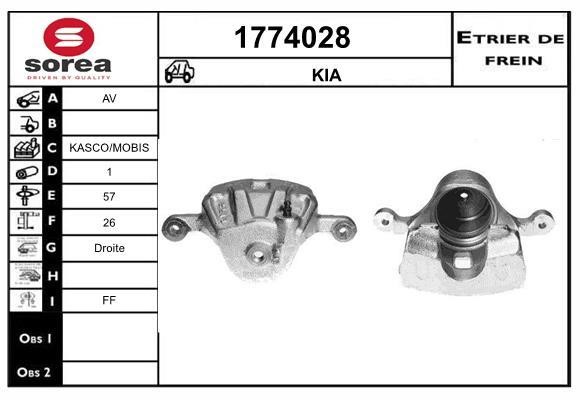 SNRA 1774028 Bremssattel 1774028: Kaufen Sie zu einem guten Preis in Polen bei 2407.PL!