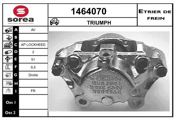 SNRA 1464070 Brake caliper 1464070: Buy near me in Poland at 2407.PL - Good price!