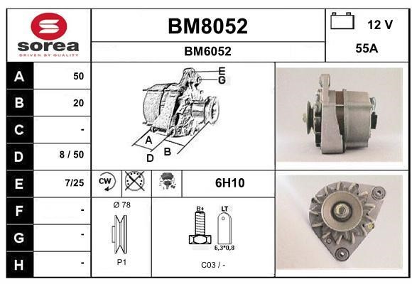SNRA BM8052 Alternator BM8052: Dobra cena w Polsce na 2407.PL - Kup Teraz!