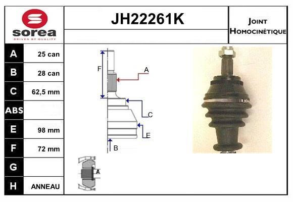SNRA JH22261K Шарнир равных угловых скоростей (ШРУС) JH22261K: Отличная цена - Купить в Польше на 2407.PL!