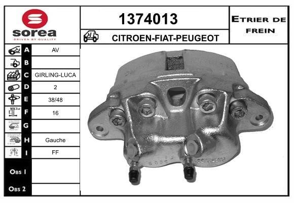 SNRA 1374013 Суппорт тормозной 1374013: Отличная цена - Купить в Польше на 2407.PL!