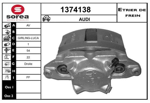SNRA 1374138 Brake caliper 1374138: Buy near me at 2407.PL in Poland at an Affordable price!