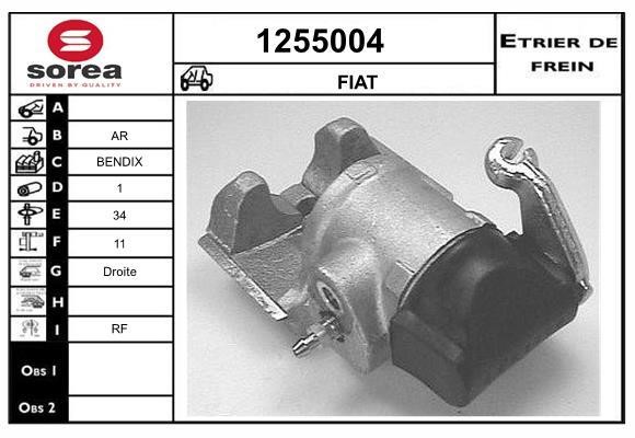 SNRA 1255004 Brake caliper 1255004: Buy near me in Poland at 2407.PL - Good price!