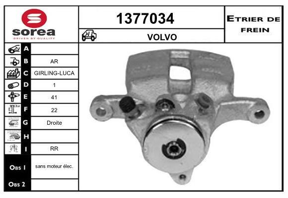 SNRA 1377034 Brake caliper 1377034: Buy near me in Poland at 2407.PL - Good price!