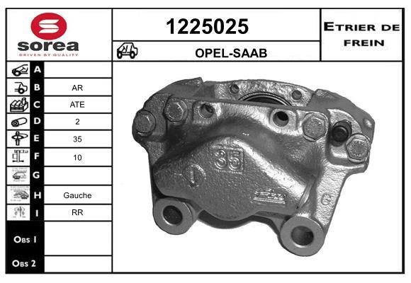 SNRA 1225025 Brake caliper rear left 1225025: Buy near me in Poland at 2407.PL - Good price!