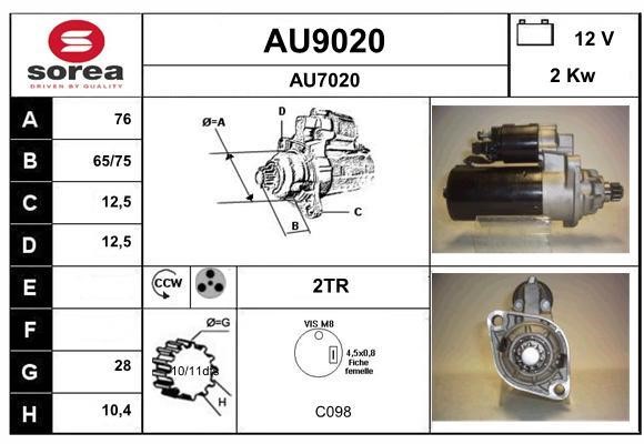 SNRA AU9020 Starter AU9020: Buy near me at 2407.PL in Poland at an Affordable price!