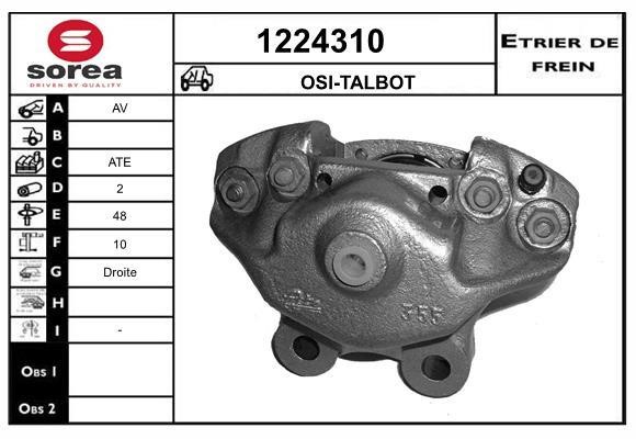 SNRA 1224310 Суппорт тормозной 1224310: Отличная цена - Купить в Польше на 2407.PL!