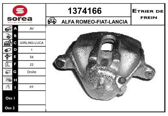 SNRA 1374166 Суппорт тормозной 1374166: Отличная цена - Купить в Польше на 2407.PL!