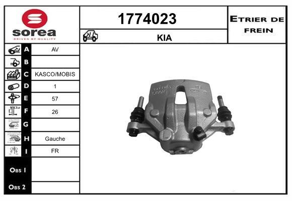 SNRA 1774023 Суппорт тормозной 1774023: Отличная цена - Купить в Польше на 2407.PL!