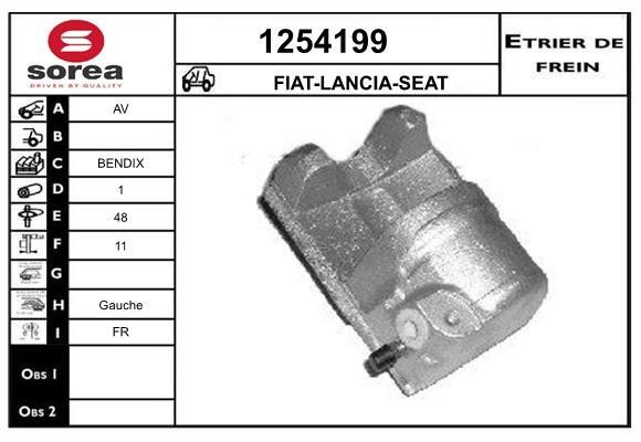 SNRA 1254199 Суппорт тормозной 1254199: Отличная цена - Купить в Польше на 2407.PL!
