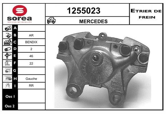 SNRA 1255023 Brake caliper rear left 1255023: Buy near me in Poland at 2407.PL - Good price!