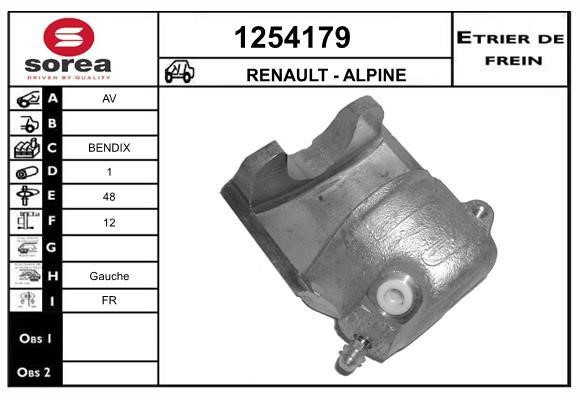 SNRA 1254179 Brake caliper front left 1254179: Buy near me in Poland at 2407.PL - Good price!